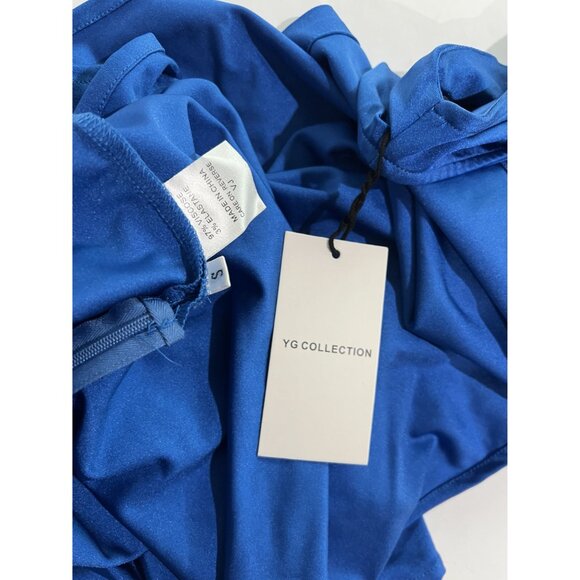 YG Collection Florence Knotted Maxi Dress in Blue - Picture 4 of 4